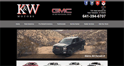Desktop Screenshot of kandwmotors.com